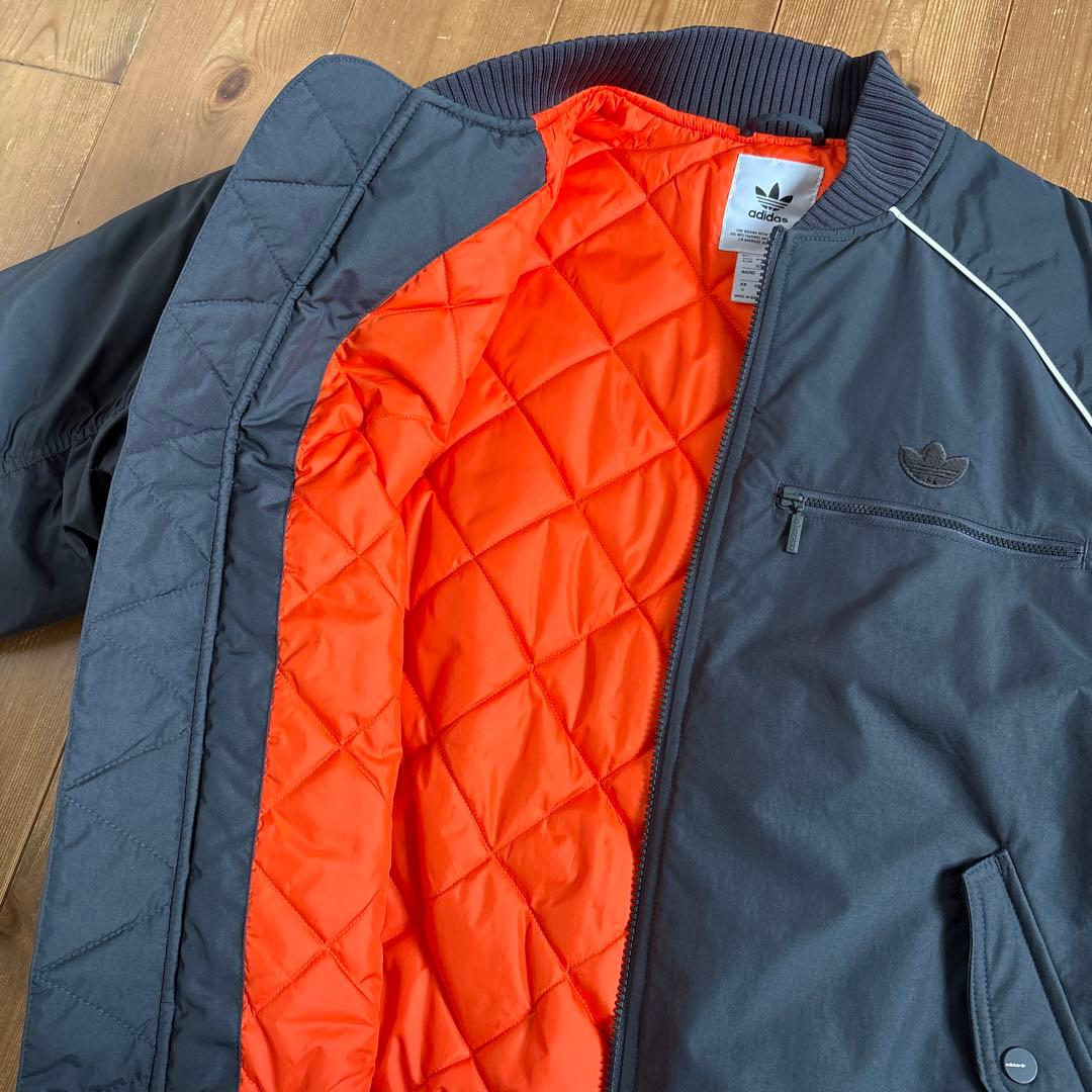 た*ろ様 adidas オリジナルス ダークグレー MA-1 ボンバージャケット