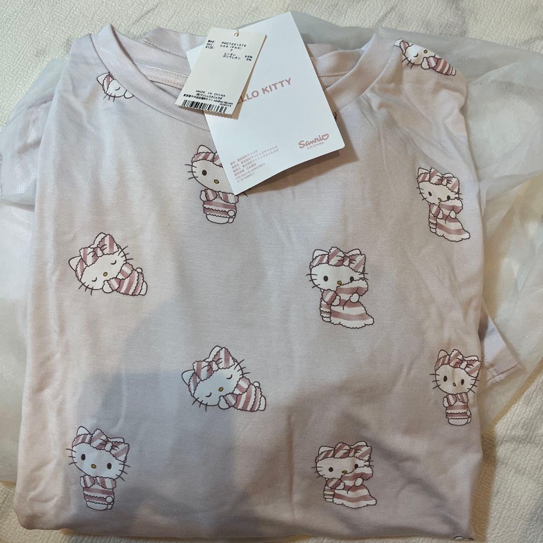 【新品未使用】【gelato pique】【LADIES】総柄ロングTシャツ