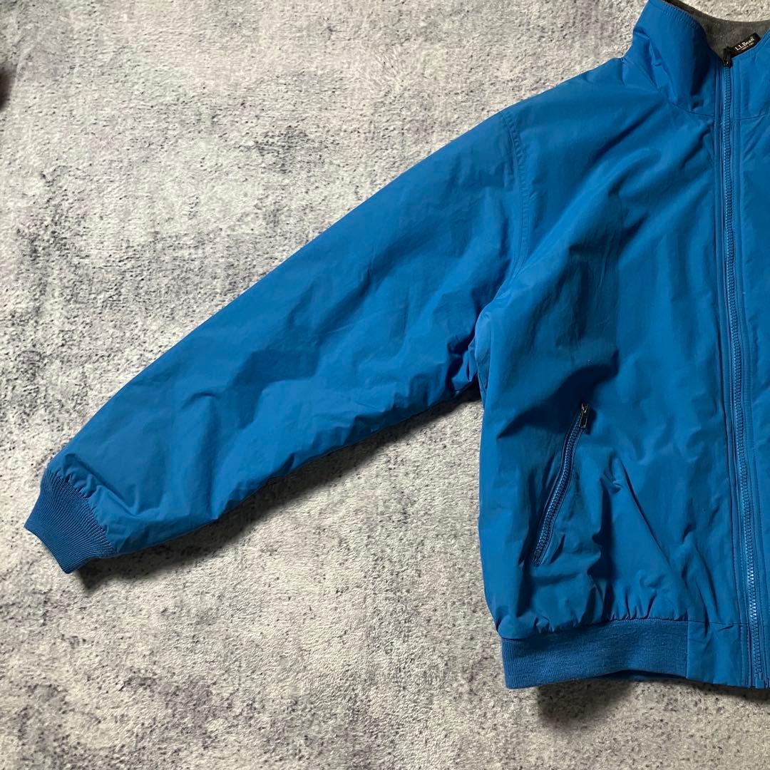 00sLLBeanウォームアップジャケットフリースライナーナイロンブルゾンブルー