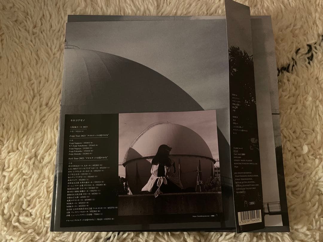 カネコアヤノ タオルケットは穏やかな ひとりでに LP レコード