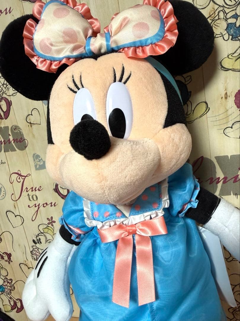 パジャマパーティー　ミニー　ぬいぐるみ　タグ付き