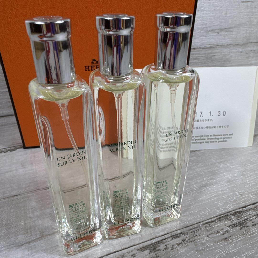 付属品完備　HERMES UN JARDIN SUR LE NIL 3本