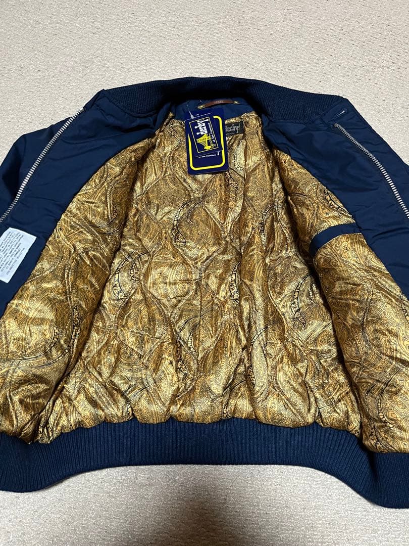 新品 ネイビー ダービーオブサンフランシスコ S ダービージャケットキムタク