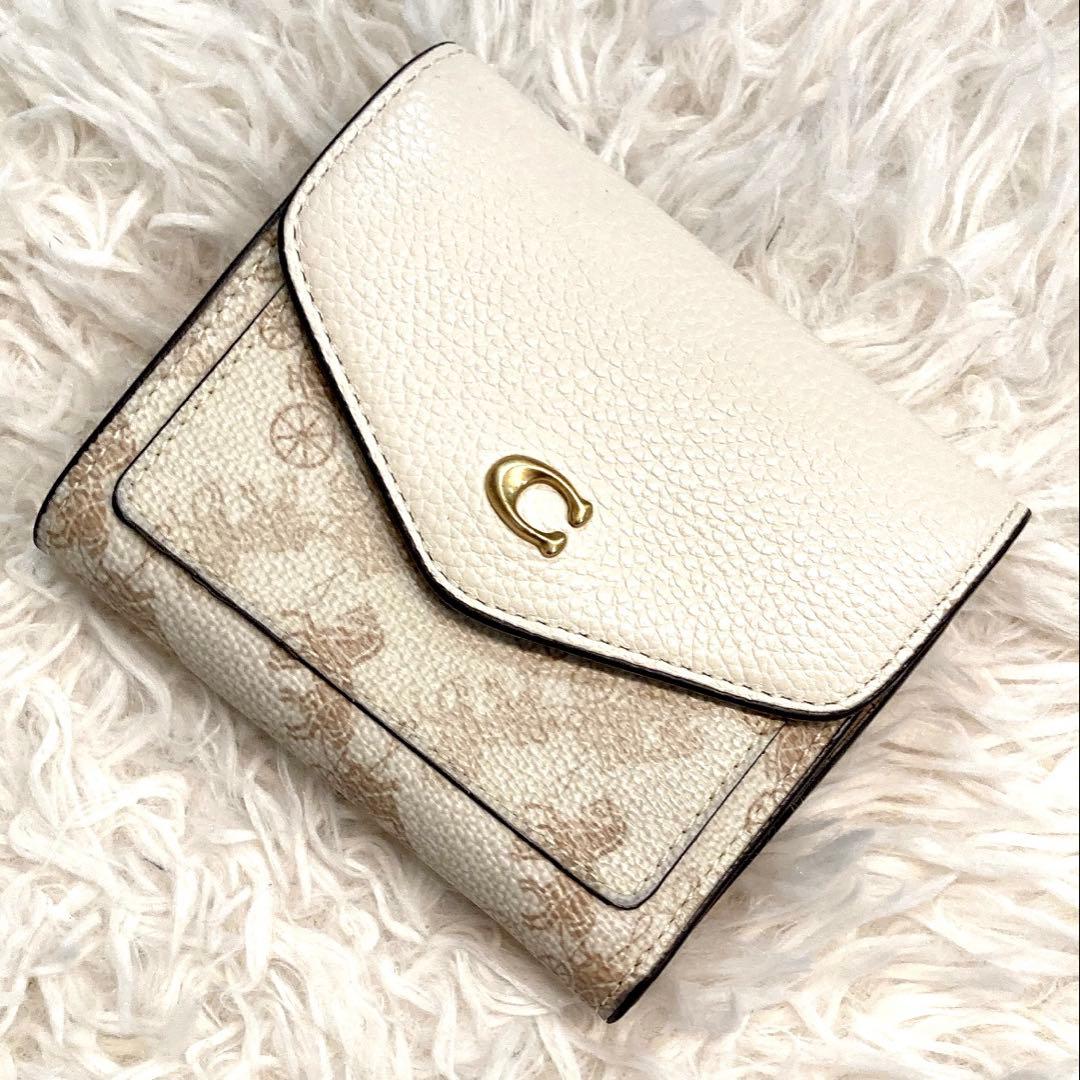 【美品】COACH スモール ウォレット ウィズ ホース アンド キャリッジ
