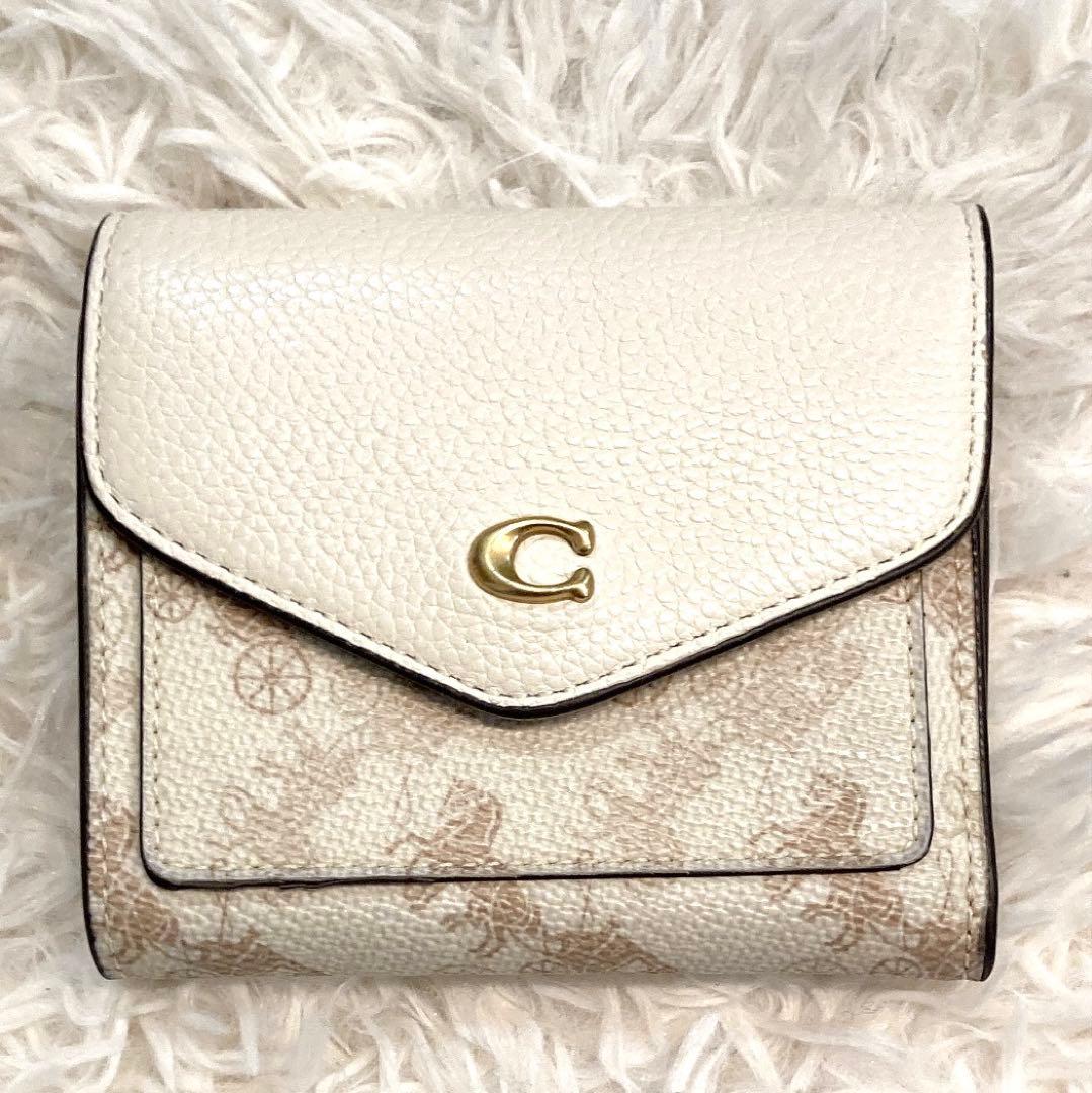 【美品】COACH スモール ウォレット ウィズ ホース アンド キャリッジ