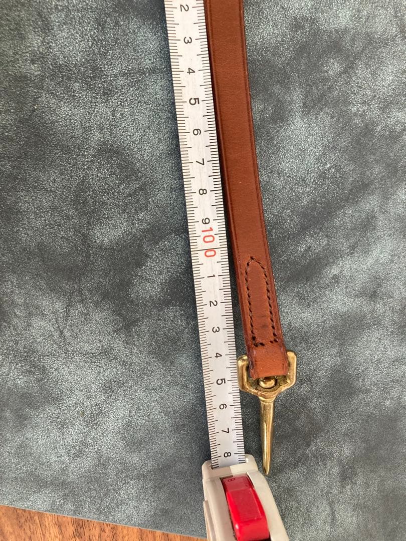 本革 犬用リード イタリア製 オーダーメイド 未使用 レザー 真鍮金具