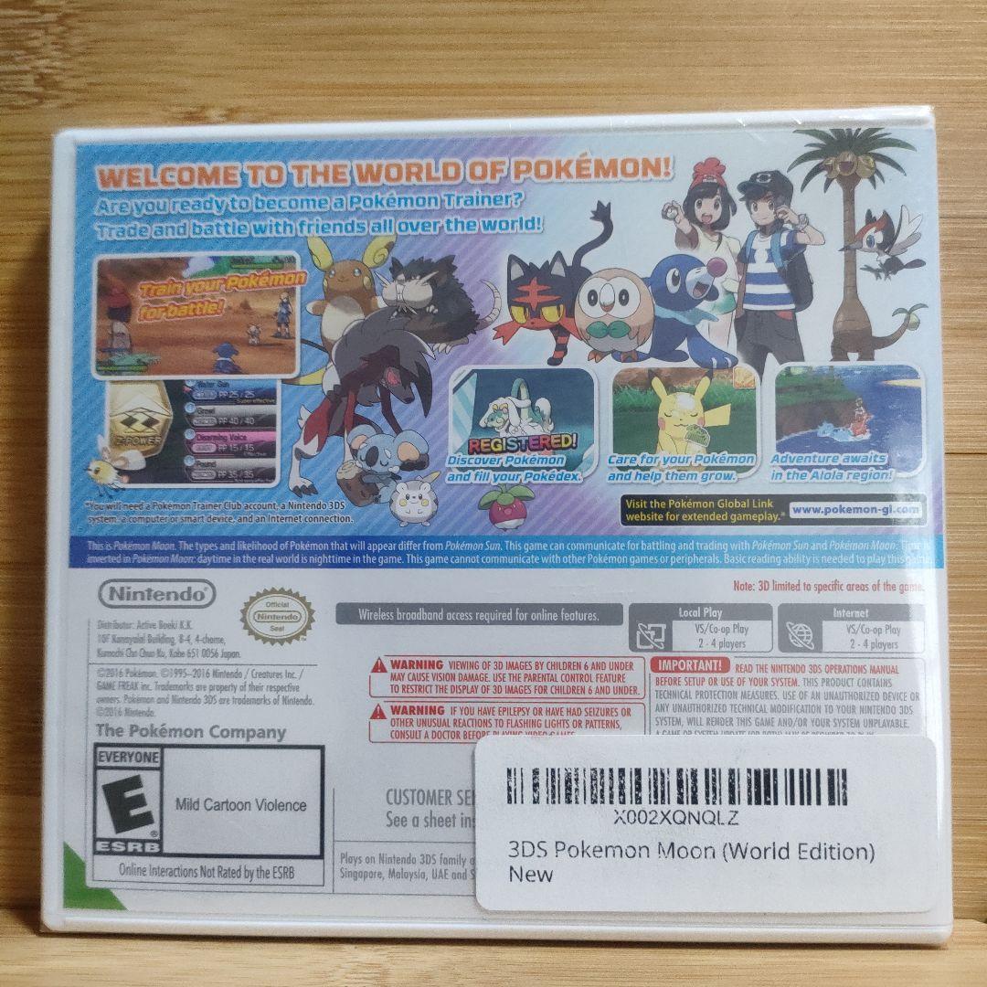 【正規品 新品未開封 北米版】ポケモンムーン ニンテンドー3DSシュリンク付き