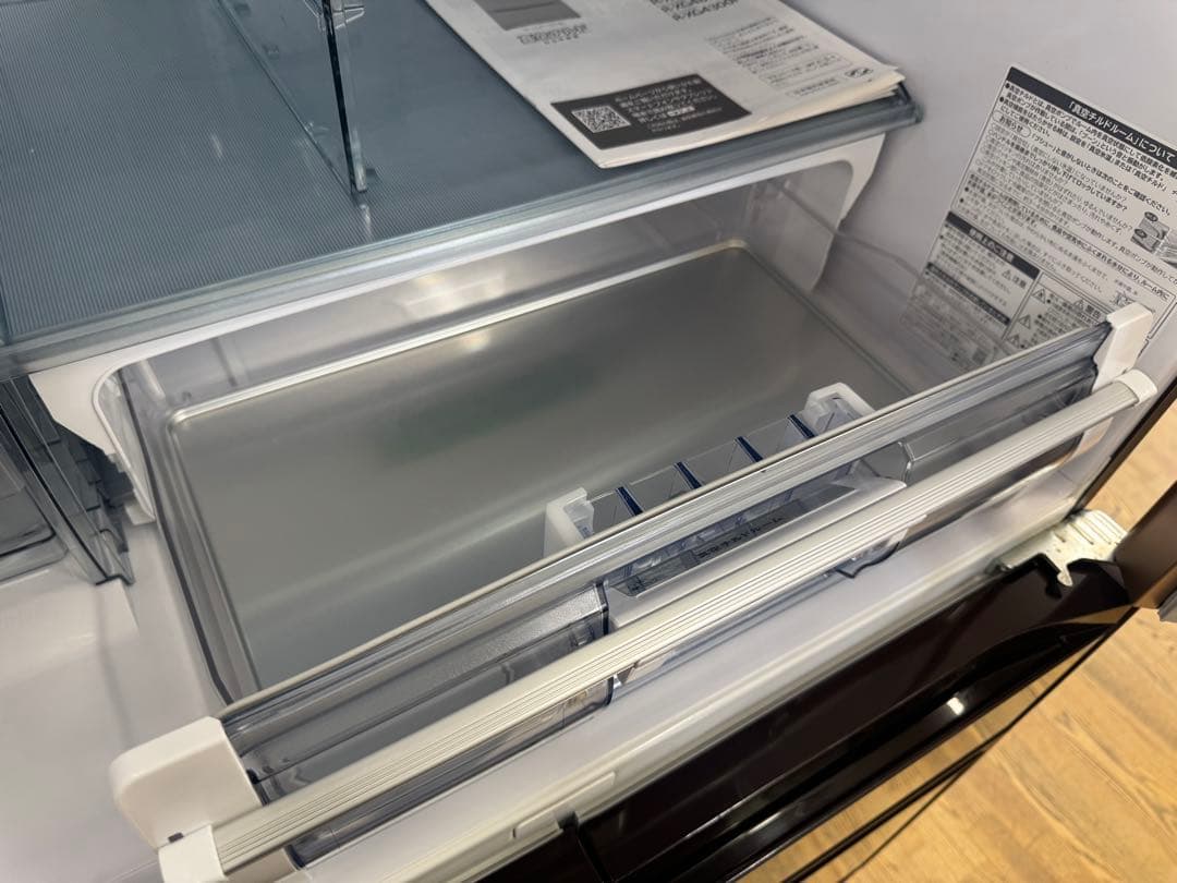 F034 MITSUBISHI 大型冷蔵庫　観音開き　510L 自動製氷付き