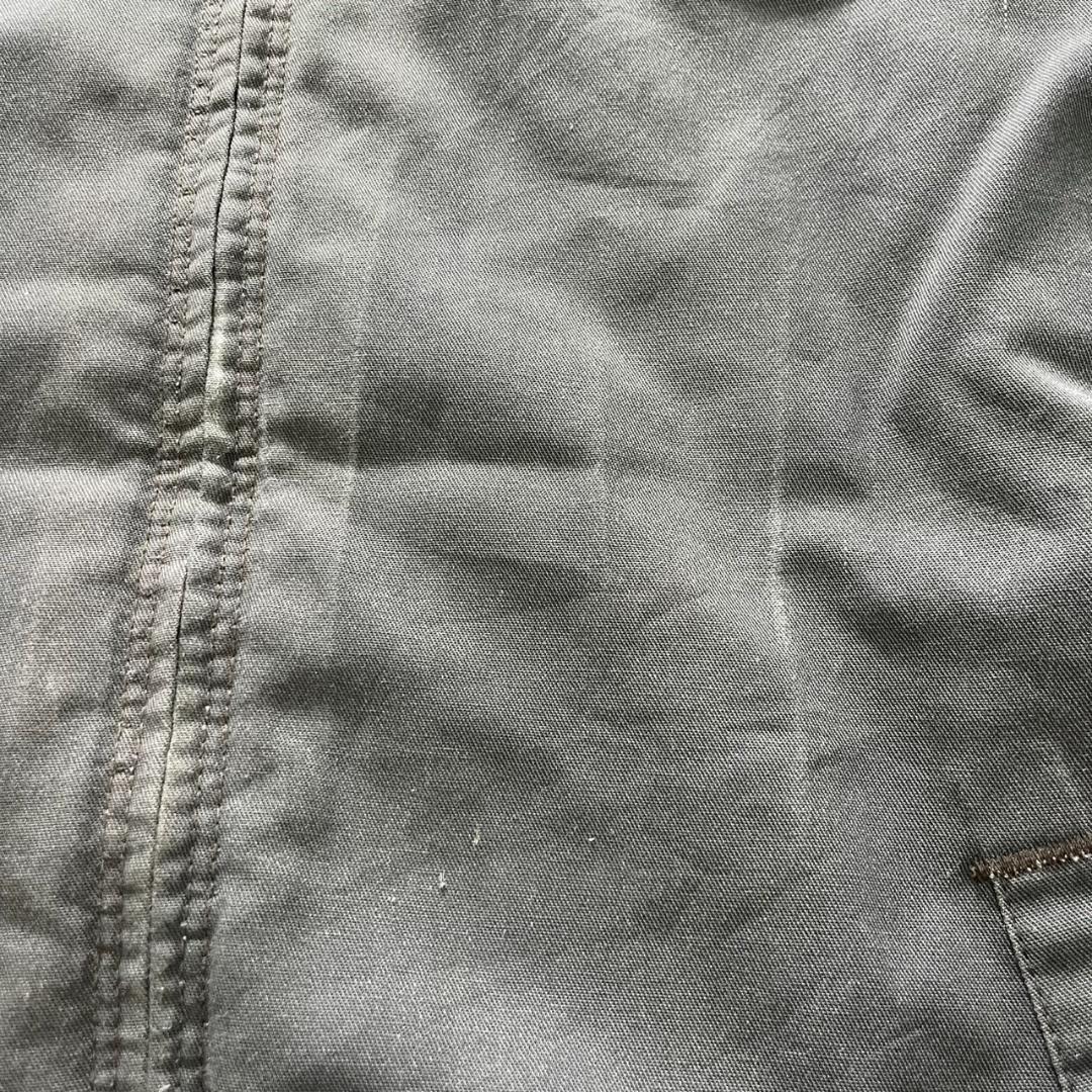 80s 90s USA製 Red Kap ワークジャケット 古着 リブ グレー