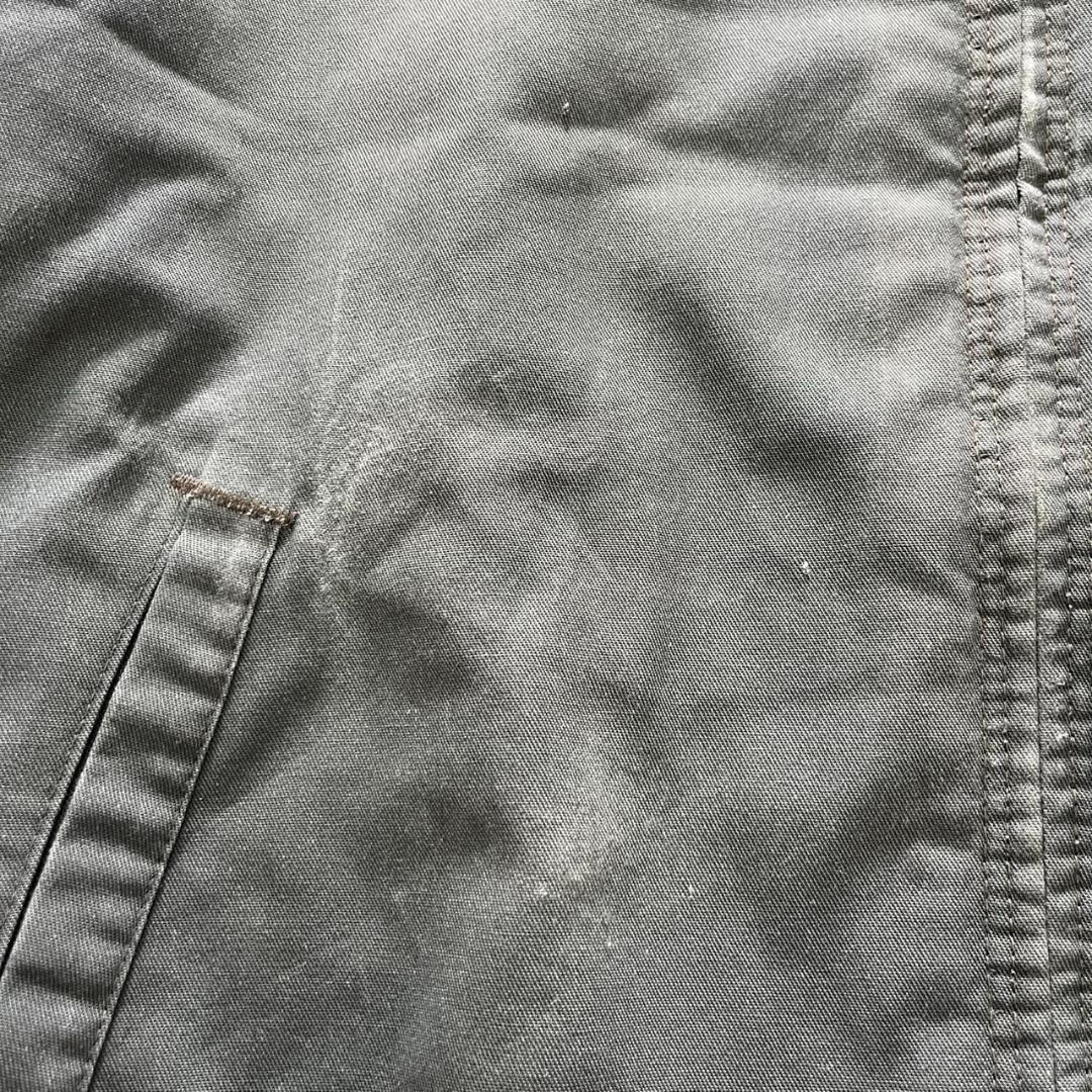 80s 90s USA製 Red Kap ワークジャケット 古着 リブ グレー