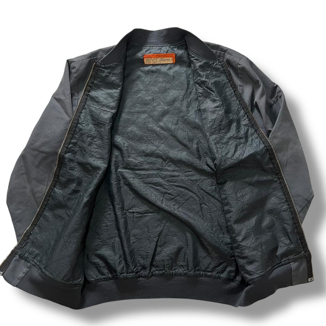 80s 90s USA製 Red Kap ワークジャケット 古着 リブ グレー
