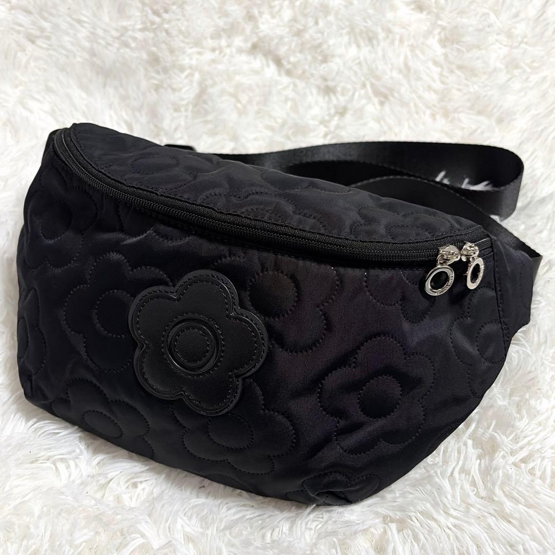【未使用】MARY QUANT マリークワント ボディバッグ デイジー 黒