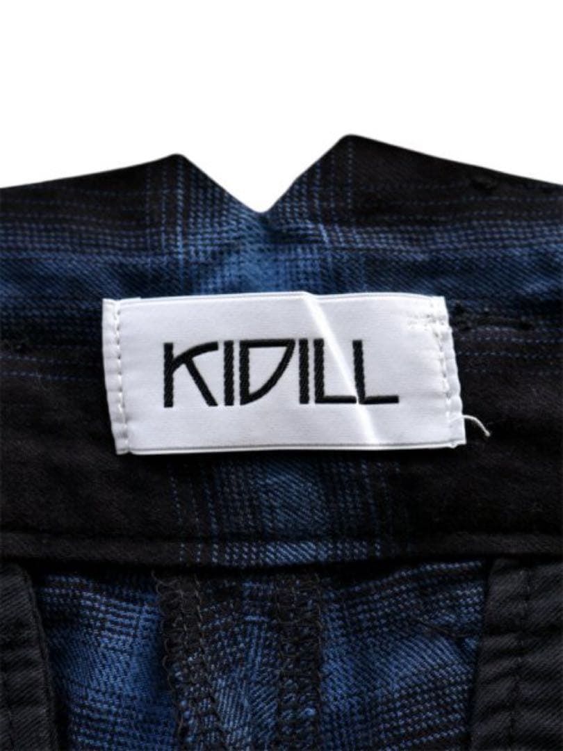 KIDILL 元 HIRO オンブレ シャドーチェック柄 サルエルパンツ