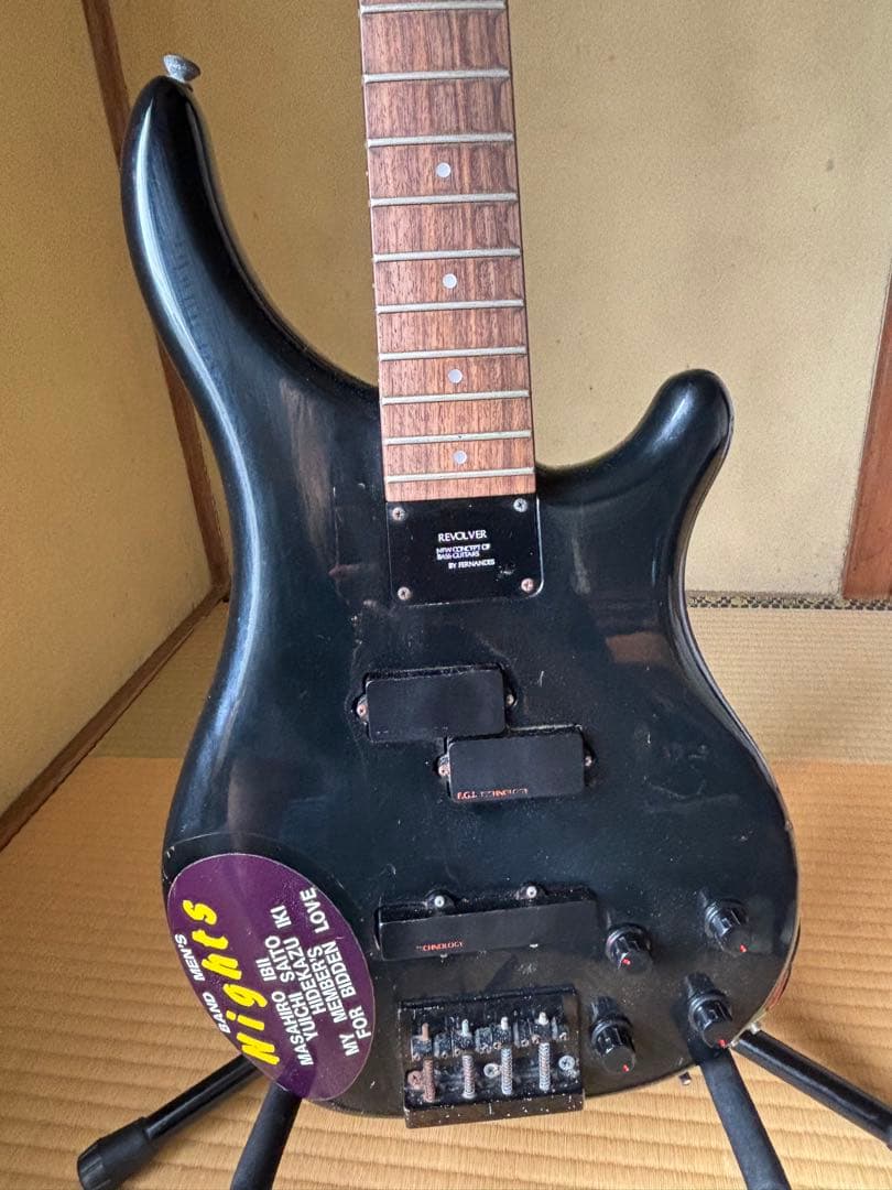 フェルナンデス エレキ ベース ギター ブラック ケース付き【ジャンク品】