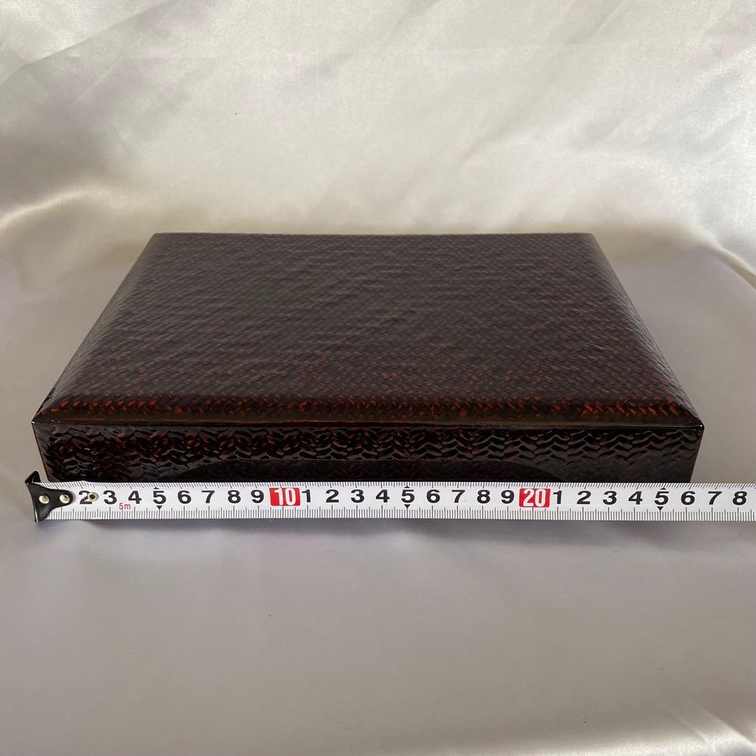 籃胎漆器　書類入れ　ケース　アンティーク