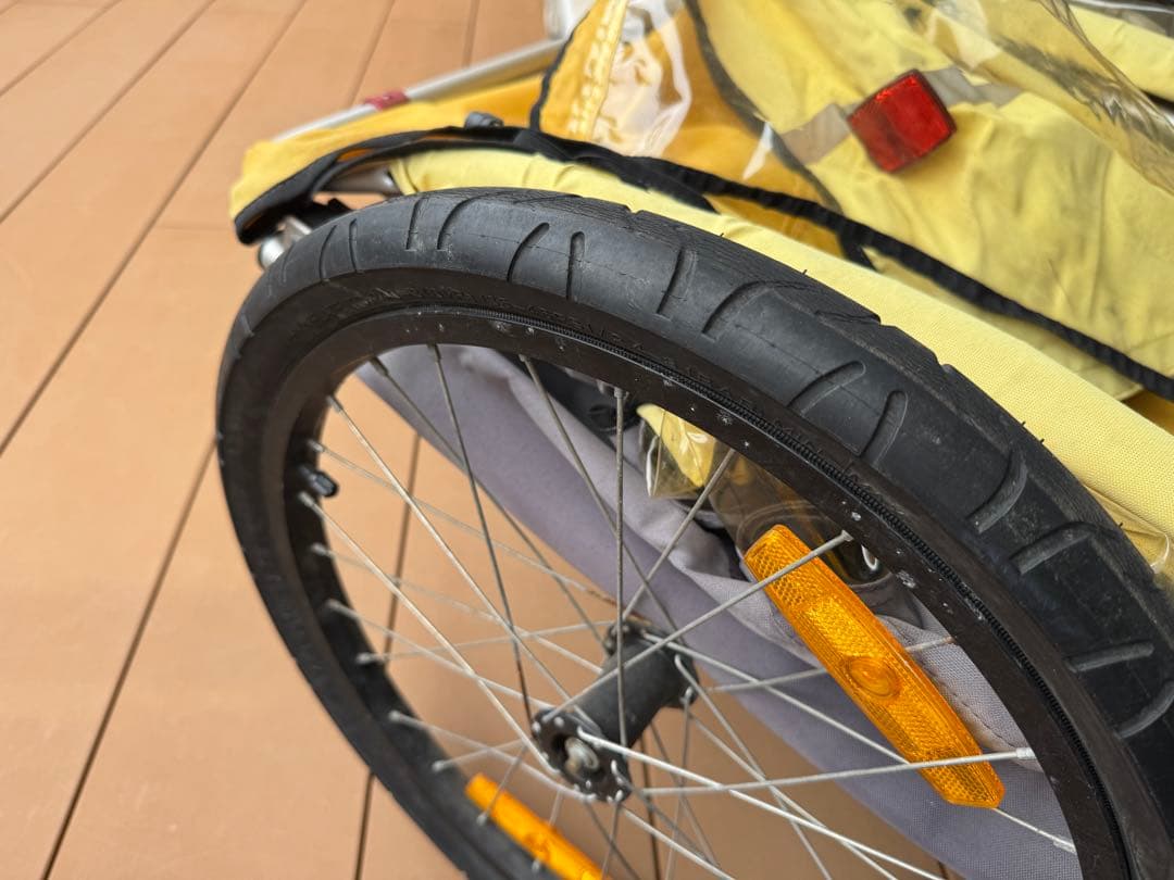 バーレー 2人乗サイクルトレーラー　BURLEY イエロー