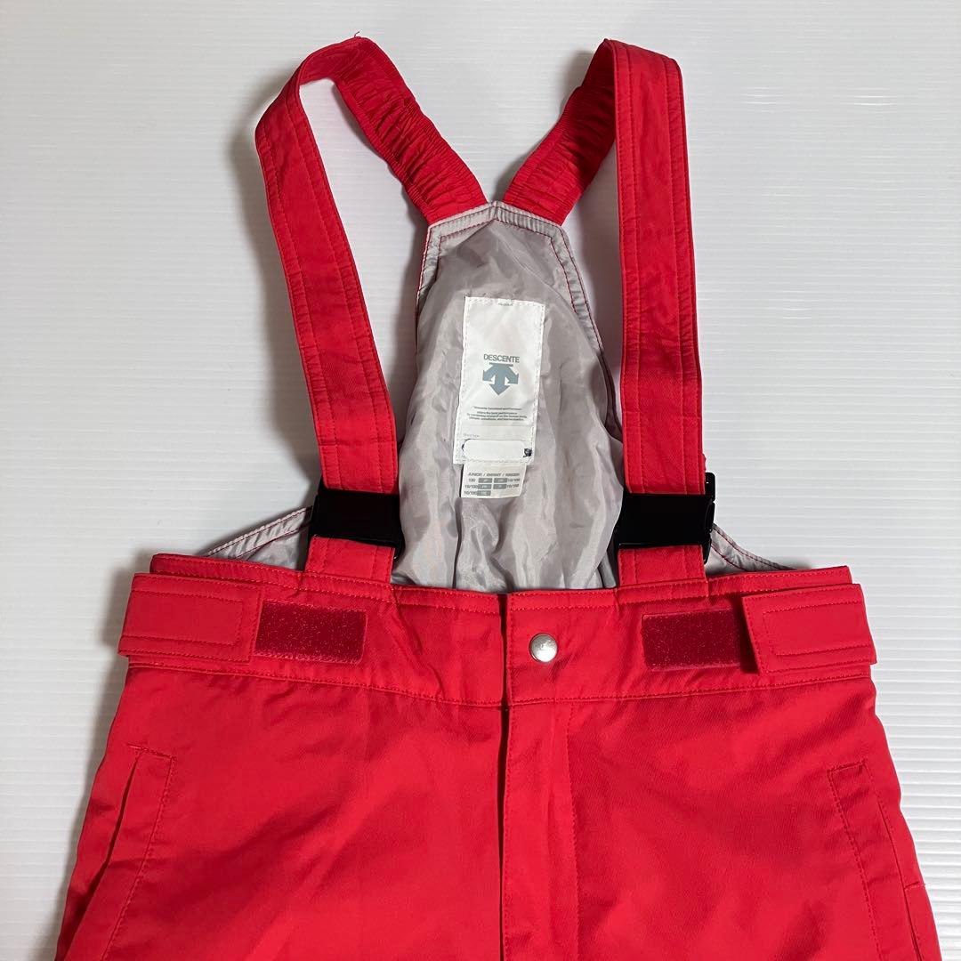 美品　DESCENTE デサント　キッズ　スキーウェア　２点セット　赤　130