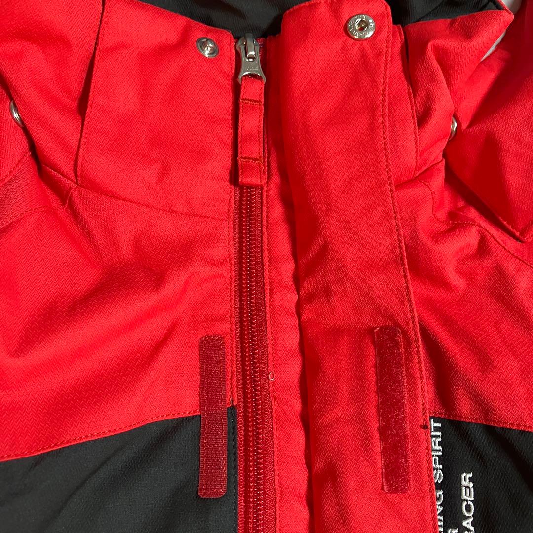 美品　DESCENTE デサント　キッズ　スキーウェア　２点セット　赤　130
