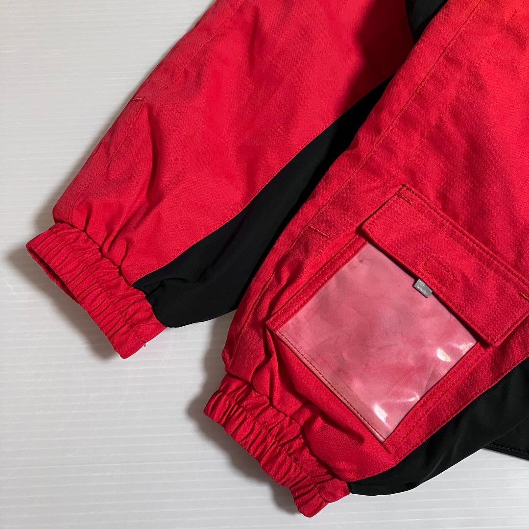 美品　DESCENTE デサント　キッズ　スキーウェア　２点セット　赤　130