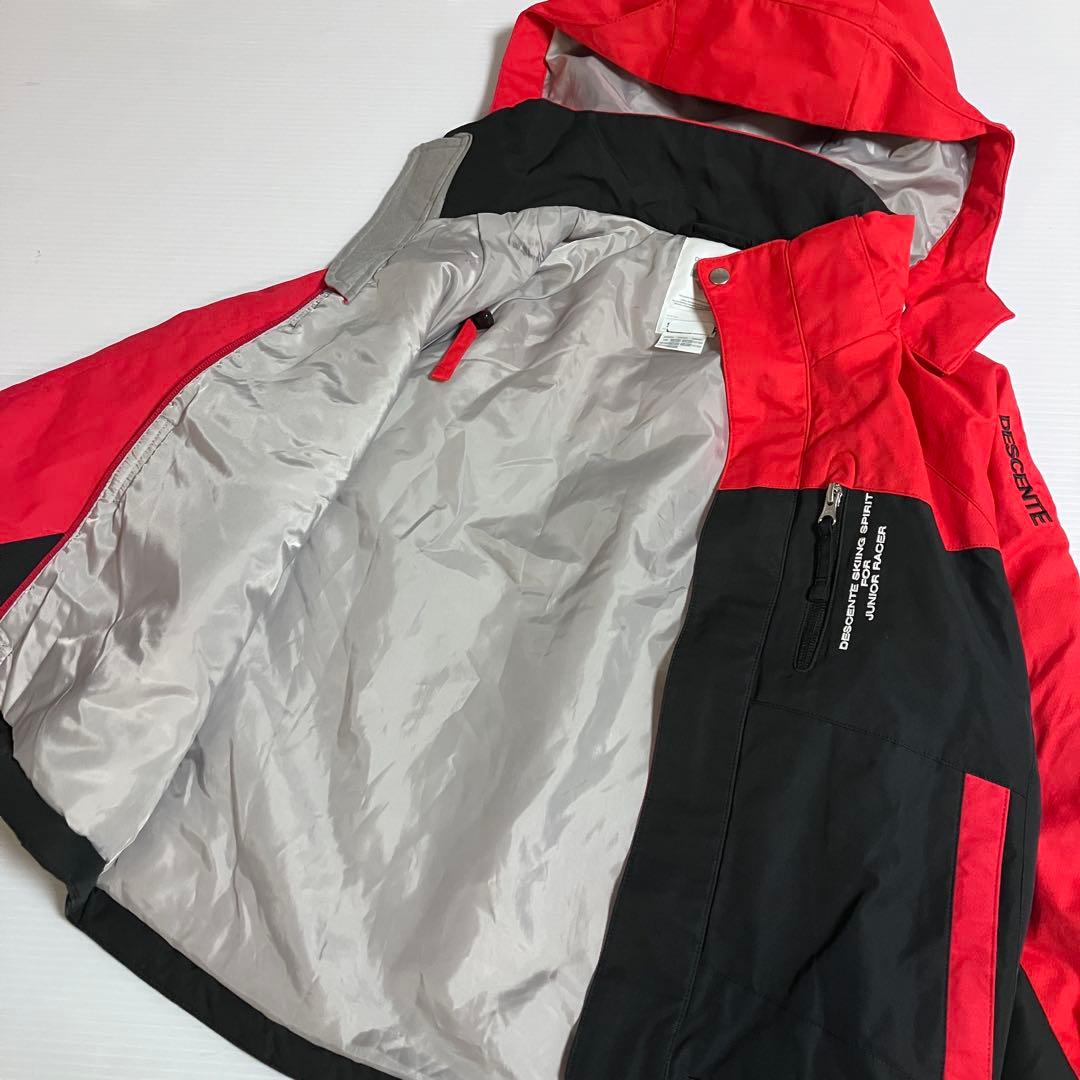 美品　DESCENTE デサント　キッズ　スキーウェア　２点セット　赤　130
