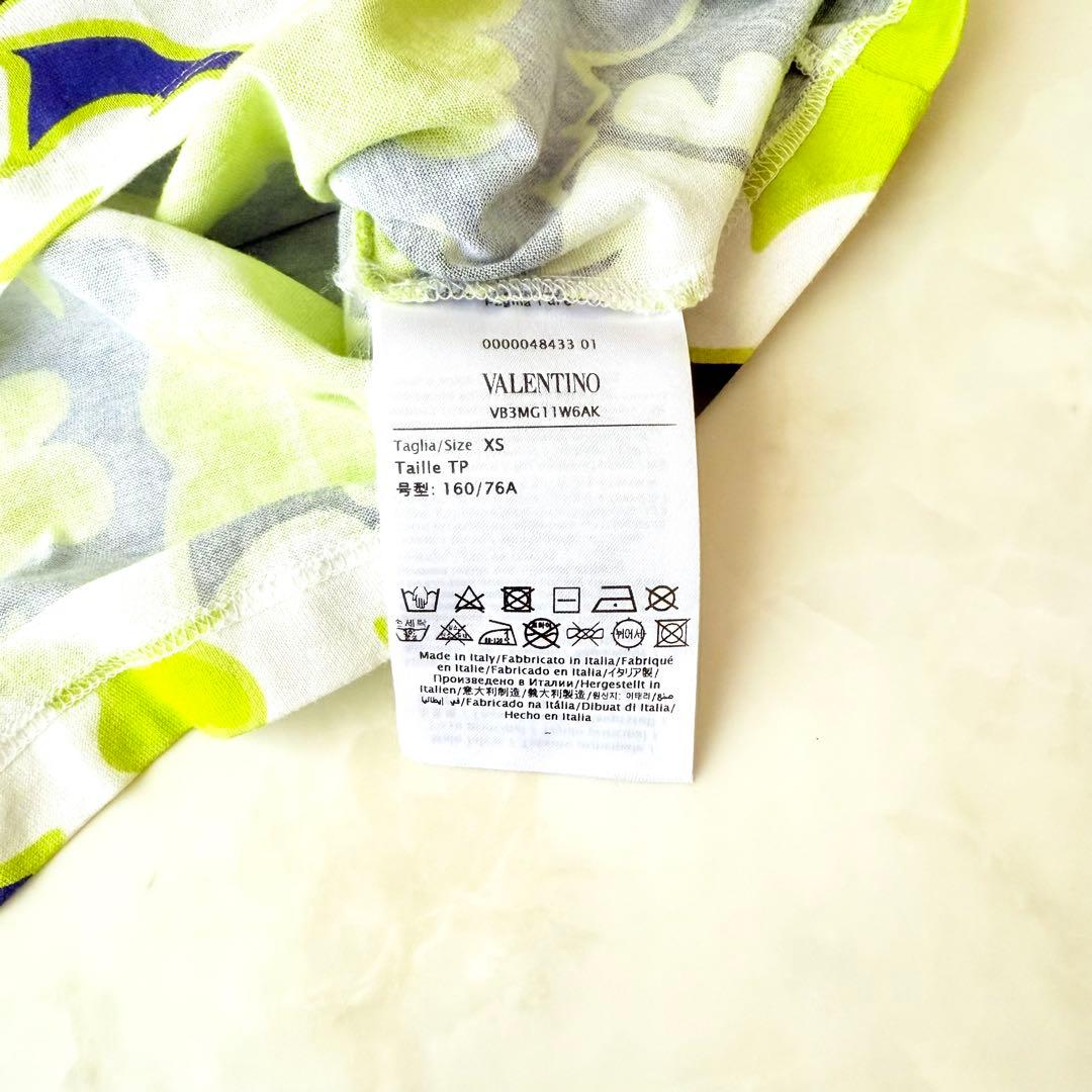 VALENTINO ヴァレンティノ総柄プリント ロゴTシャツ XS ユニセックス