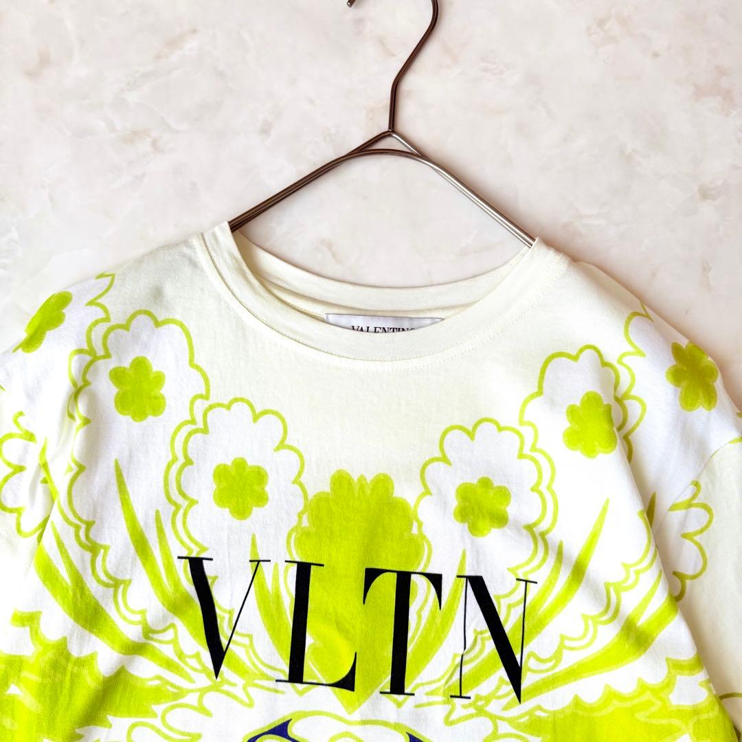 VALENTINO ヴァレンティノ総柄プリント ロゴTシャツ XS ユニセックス