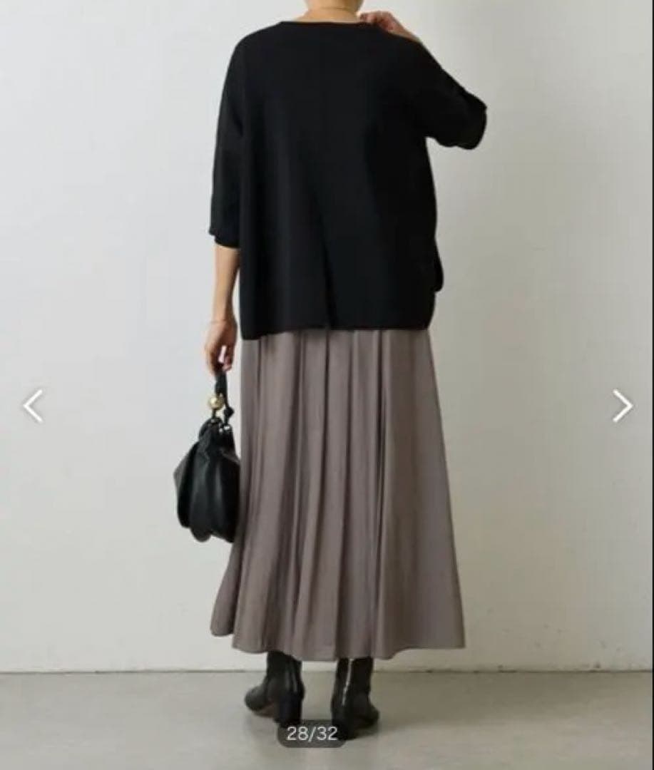 【新品未使用】BEARDSLEY サーキュラースカート モカ　サイズ0