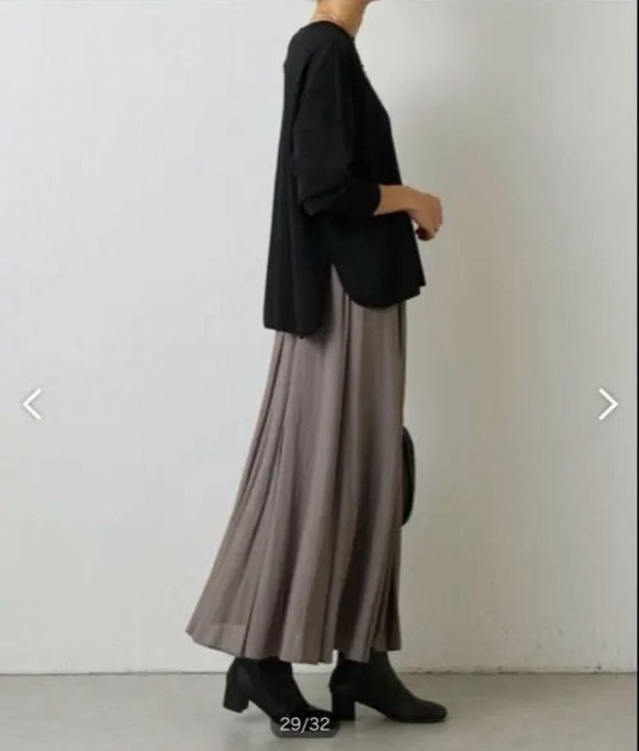 【新品未使用】BEARDSLEY サーキュラースカート モカ　サイズ0