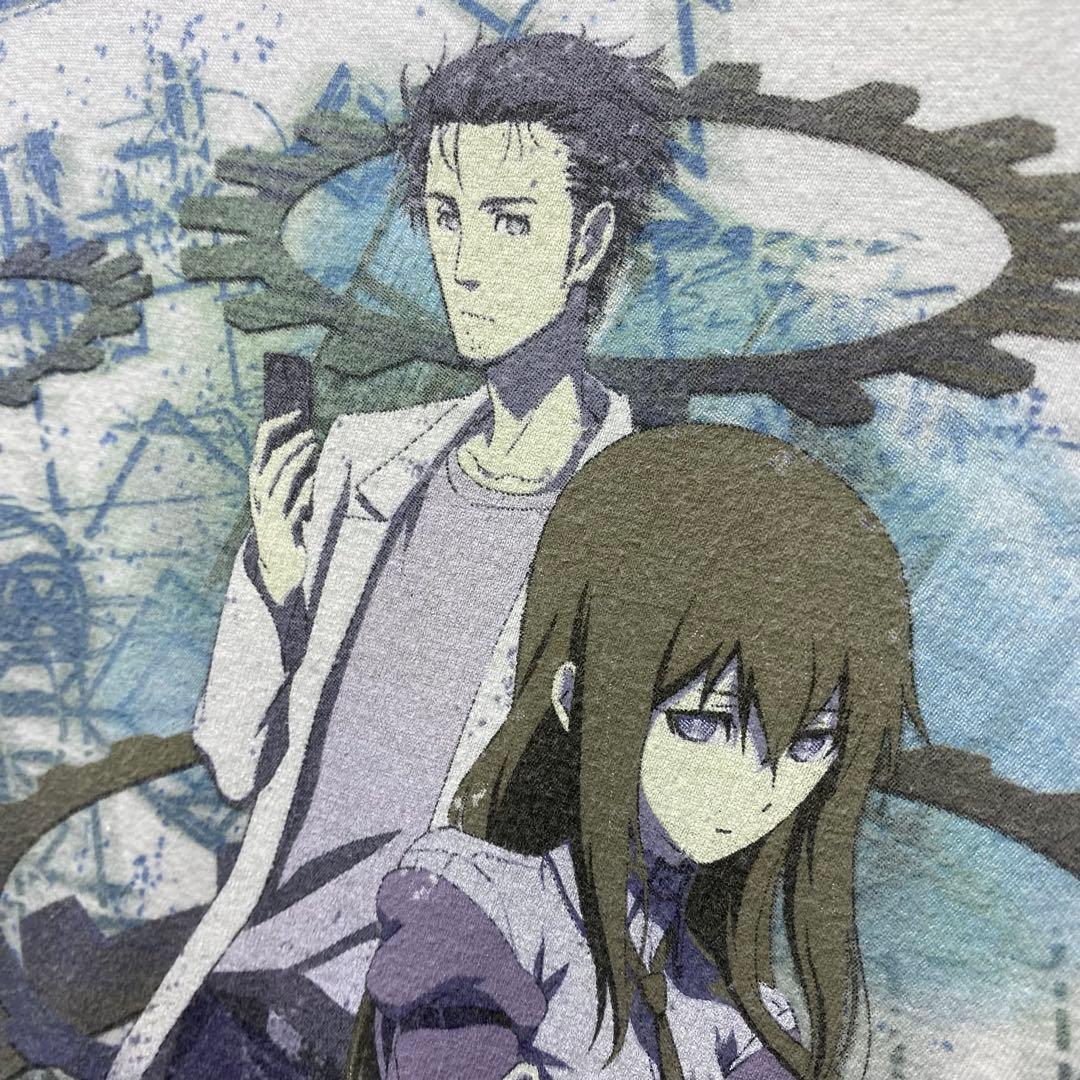 Steins;Gate アニメ Tシャツ ホワイト　映画　古着　人気　公式