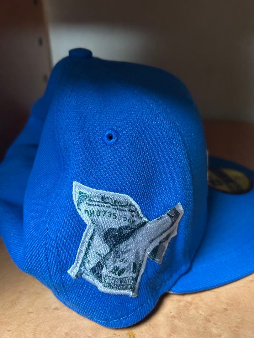 NEW ERA Supreme コラボキャップ 青 7 ⅜
