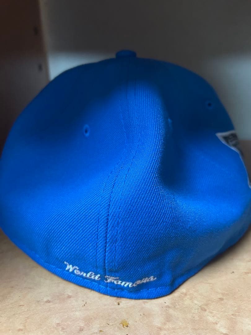 NEW ERA Supreme コラボキャップ 青 7 ⅜