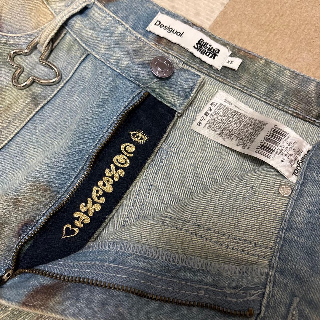 Desigual Collina Strada　ワイドデニム　ビジュー
