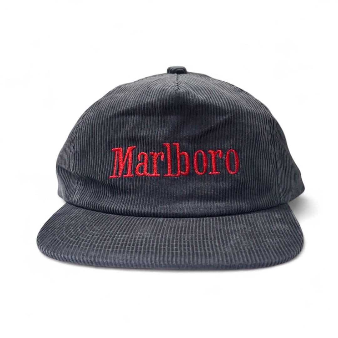 マルボロ Marlboro CAP グレー コーデュロイ キャップ