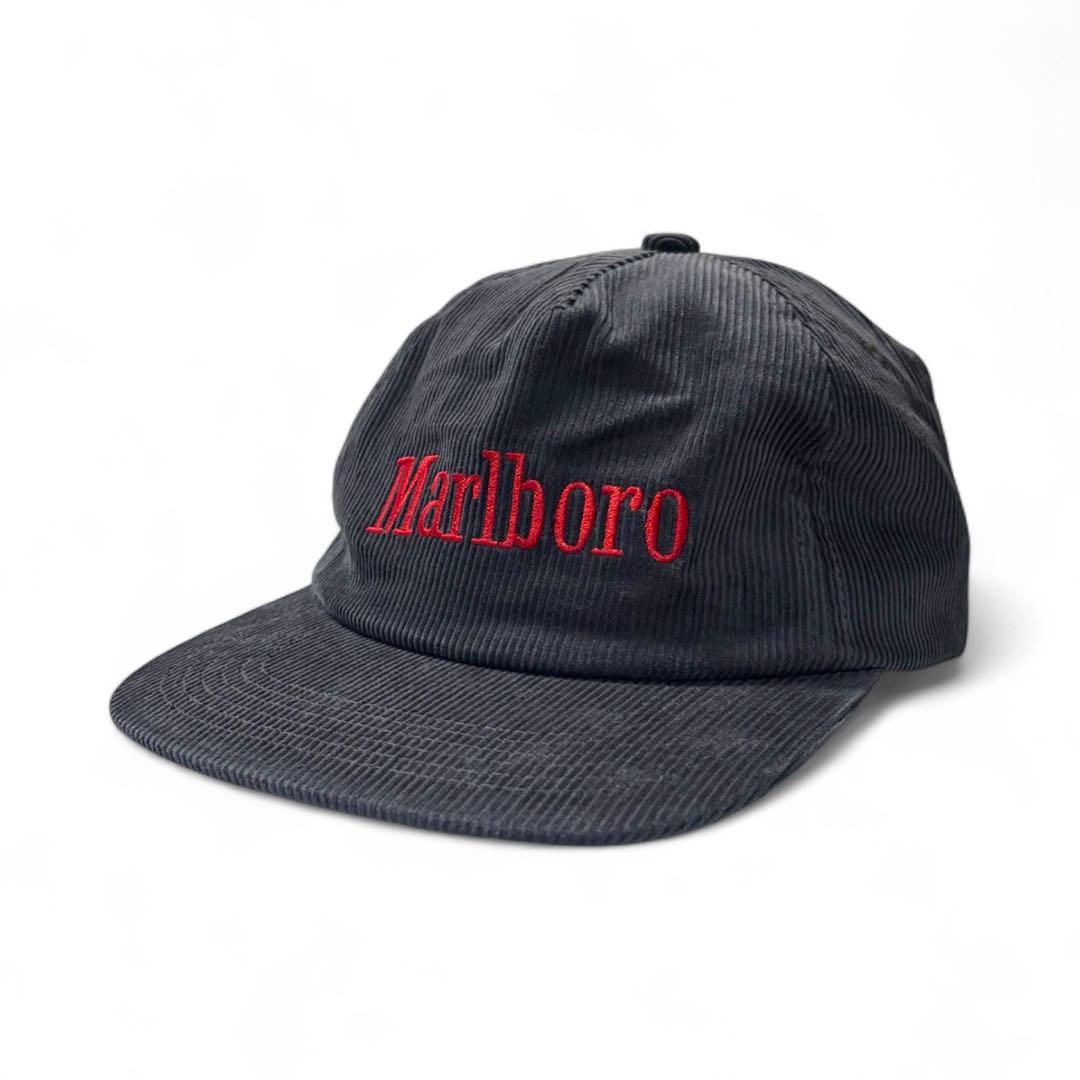 マルボロ Marlboro CAP グレー コーデュロイ キャップ