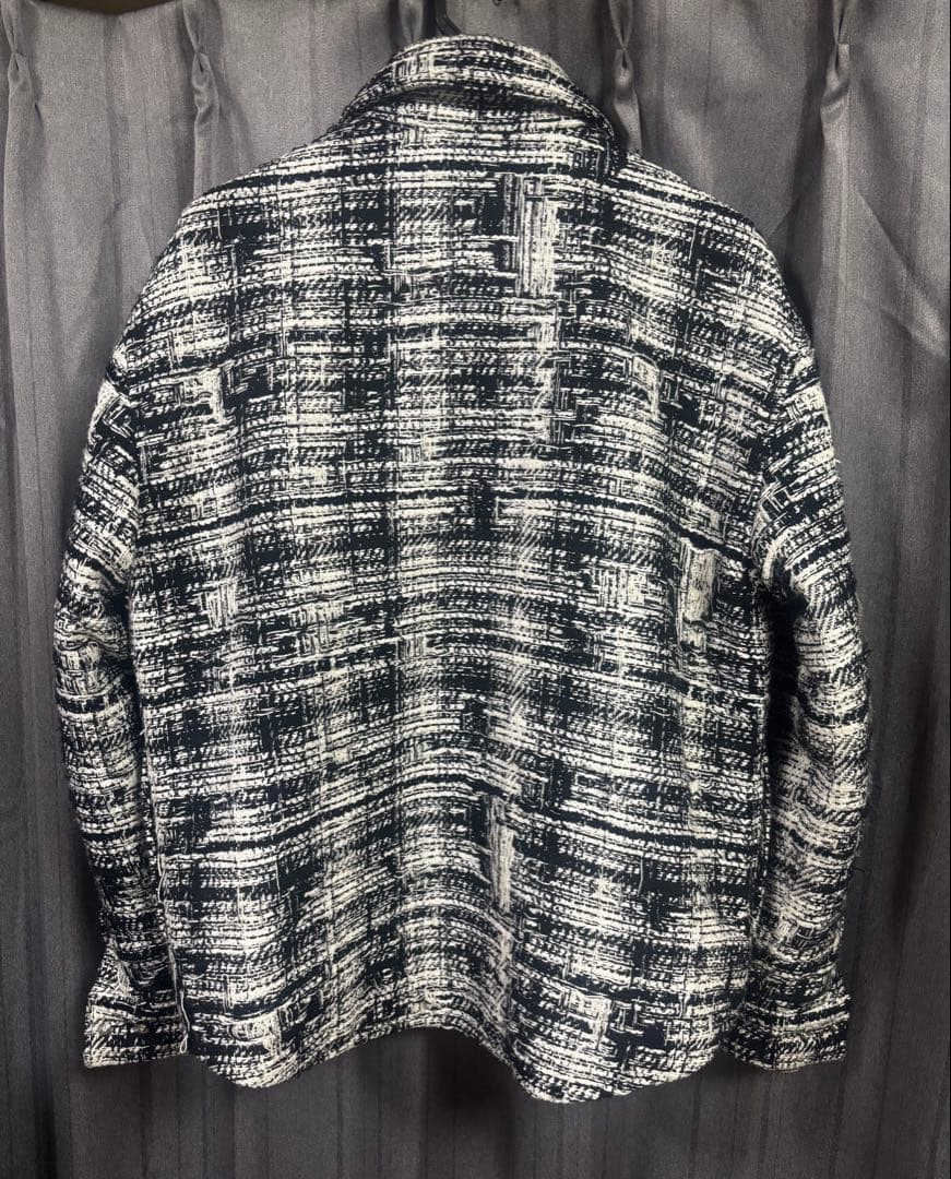 AMIRI（アミリ）中キルティング ツイード ジャケット ホワイト