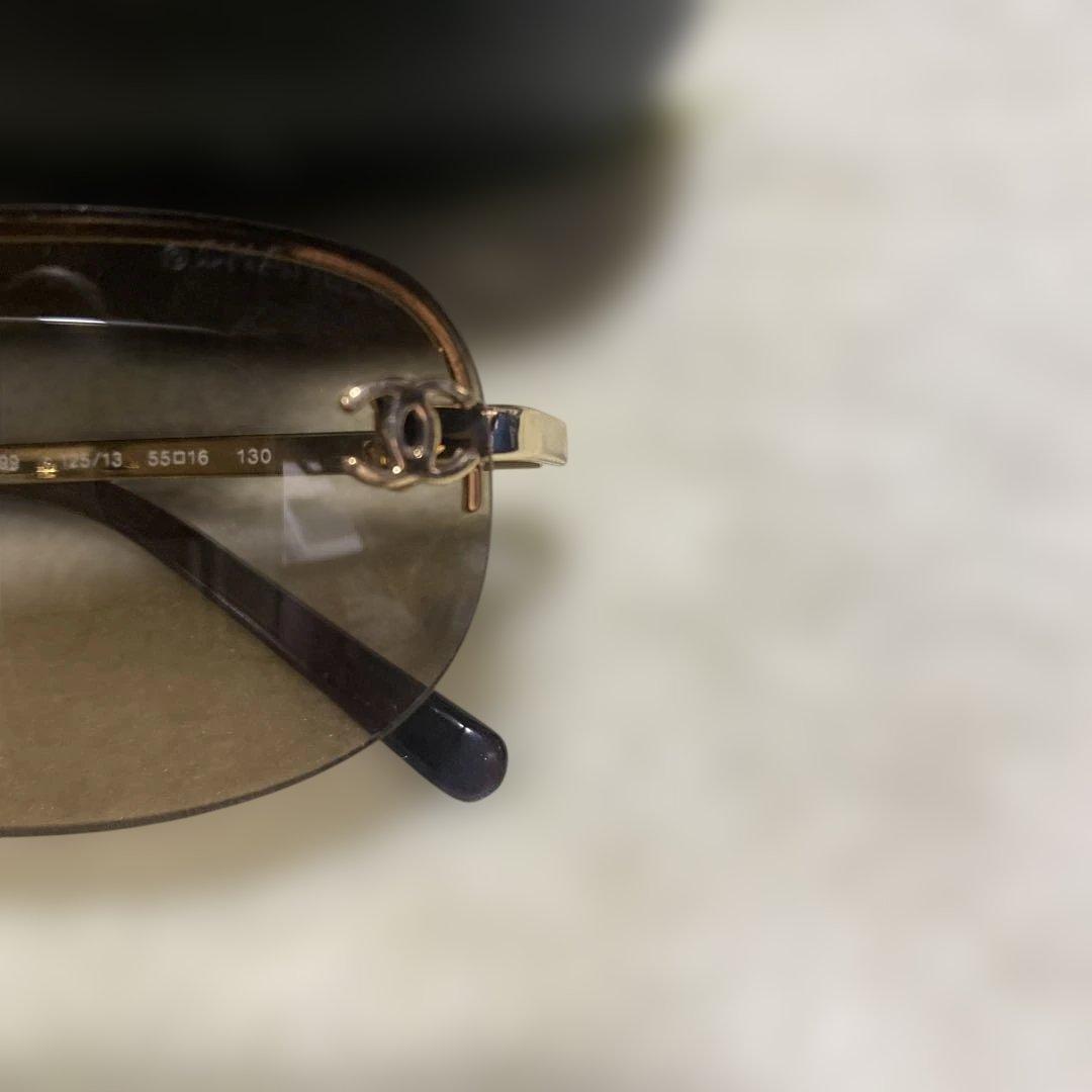 CHANEL サングラス 55016 ブラウンレンズ 付属ケース付き
