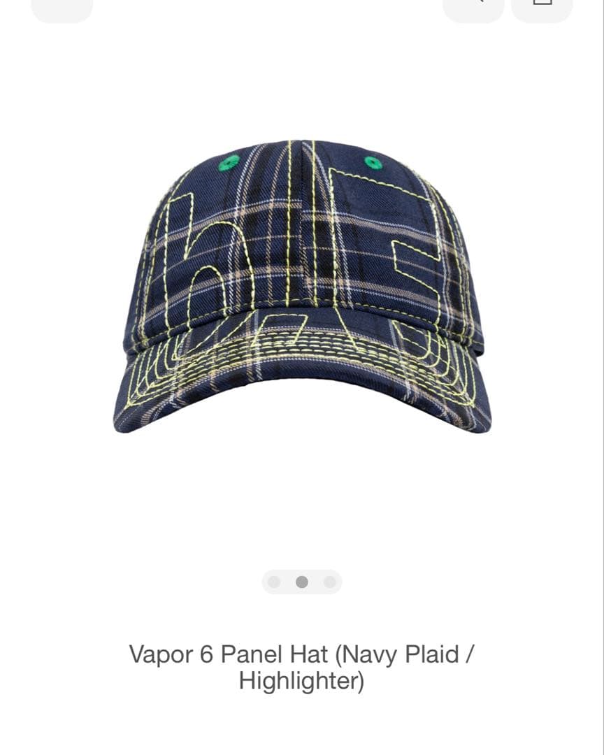 b.Eautiful Vapor 6 Panel Hat ネイビー