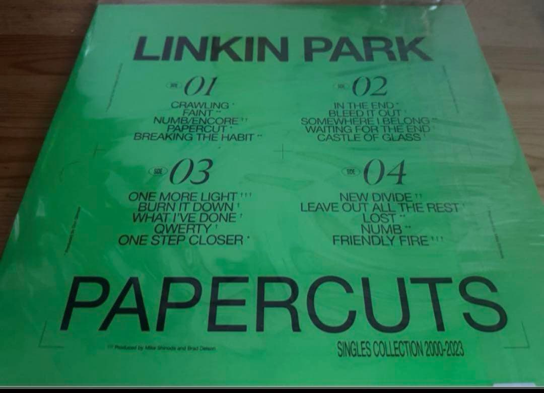 邦楽 Linkin Park Papercuts Bone Color Vinyl