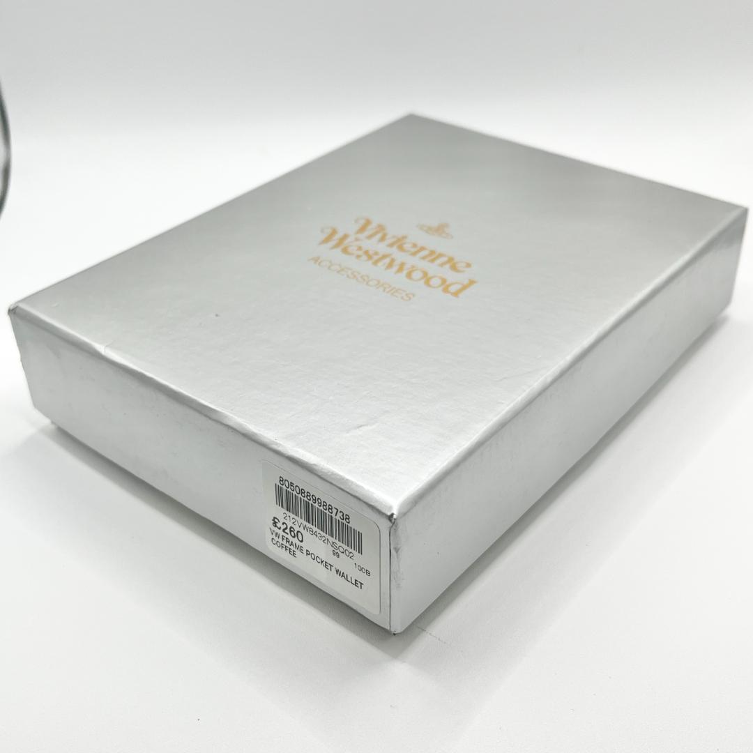 未使用 人気Vivienne Westwood 二つ折り 定番 茶 金 がま口