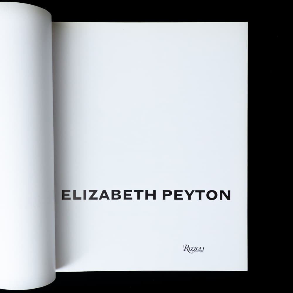 Elizabeth Peyton / エリザベス・ペイトン 画集.