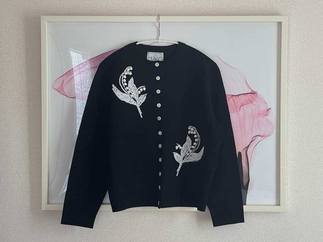 セブンテン　新品　すずらん　カーディガン　ブラック　Mサイズ