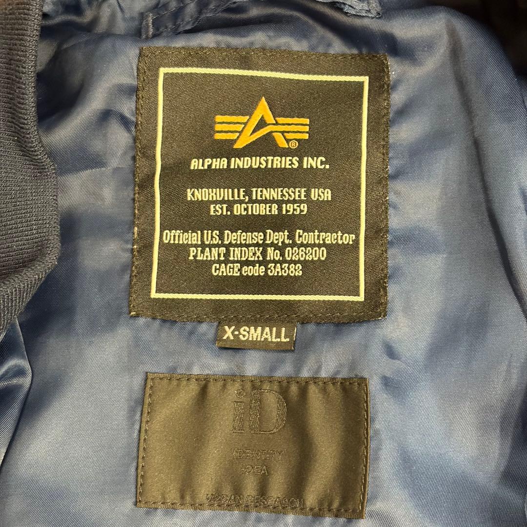 美品ALPHA INDUSTRIES MA-1 フライトジャケット XS