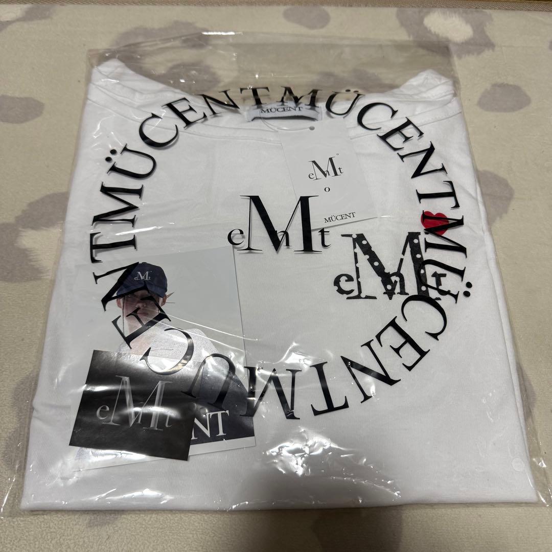 Mucent ムセント ミニハートロゴワンショルダー長袖Tシャツ