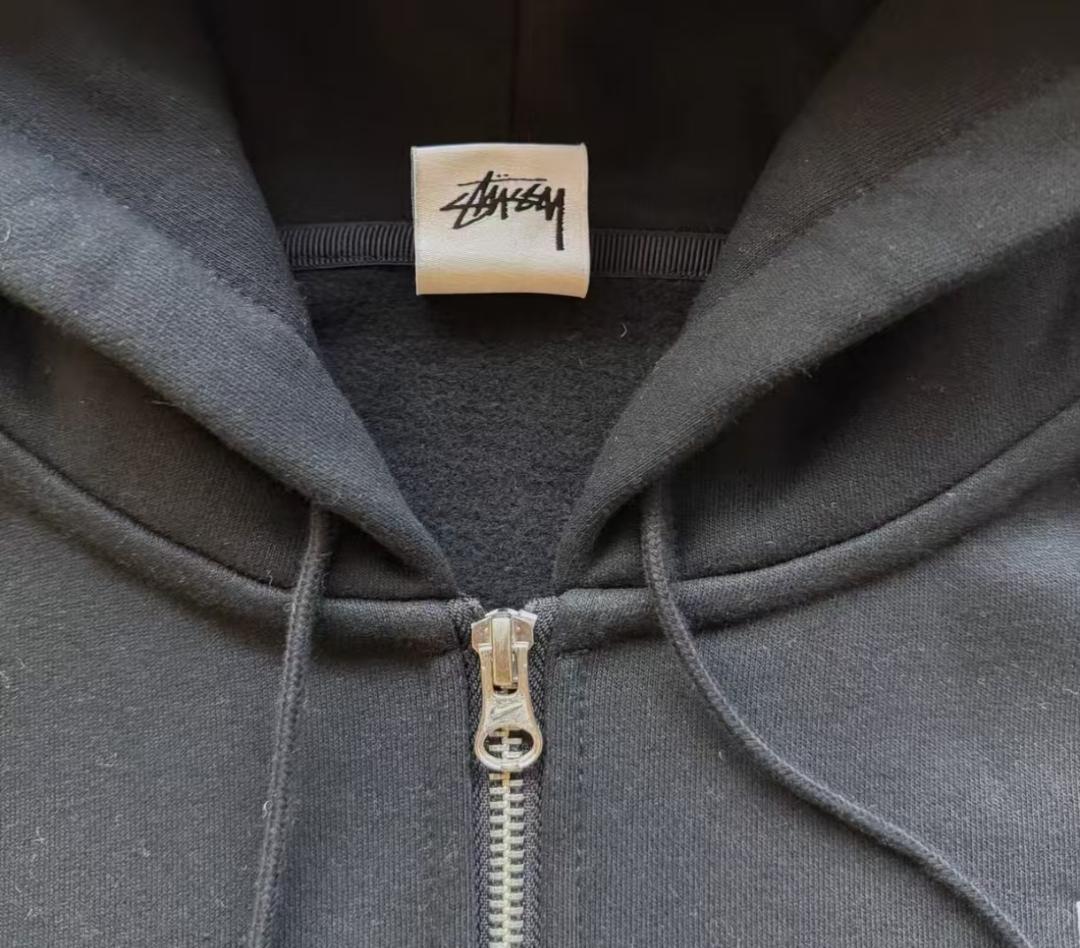 Nike x Stussy ブラック ジップアップパーカー Mサイズ