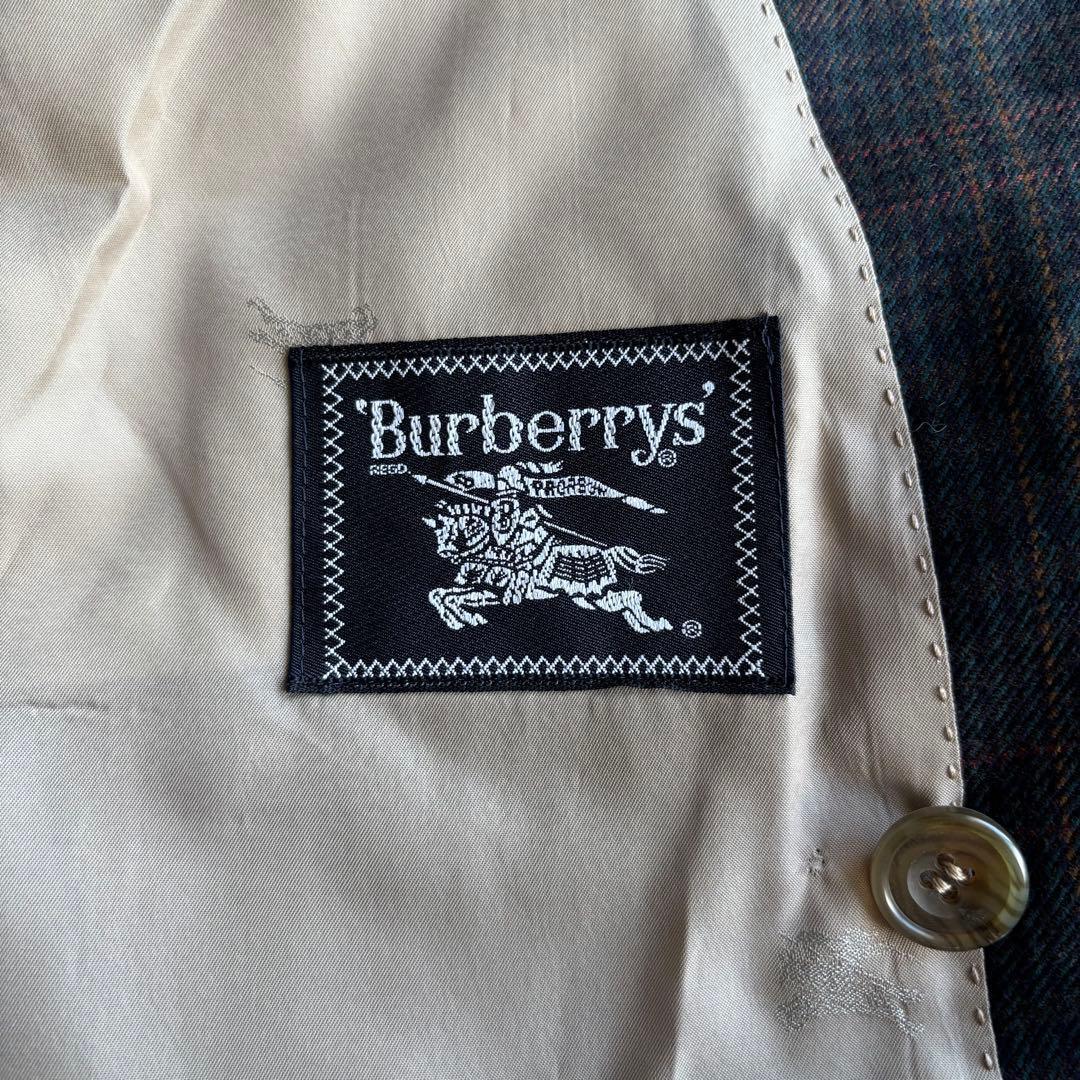 ✨️美品✨️ Burberrys ダブルジャケット ネイビー チェック 金ボタン