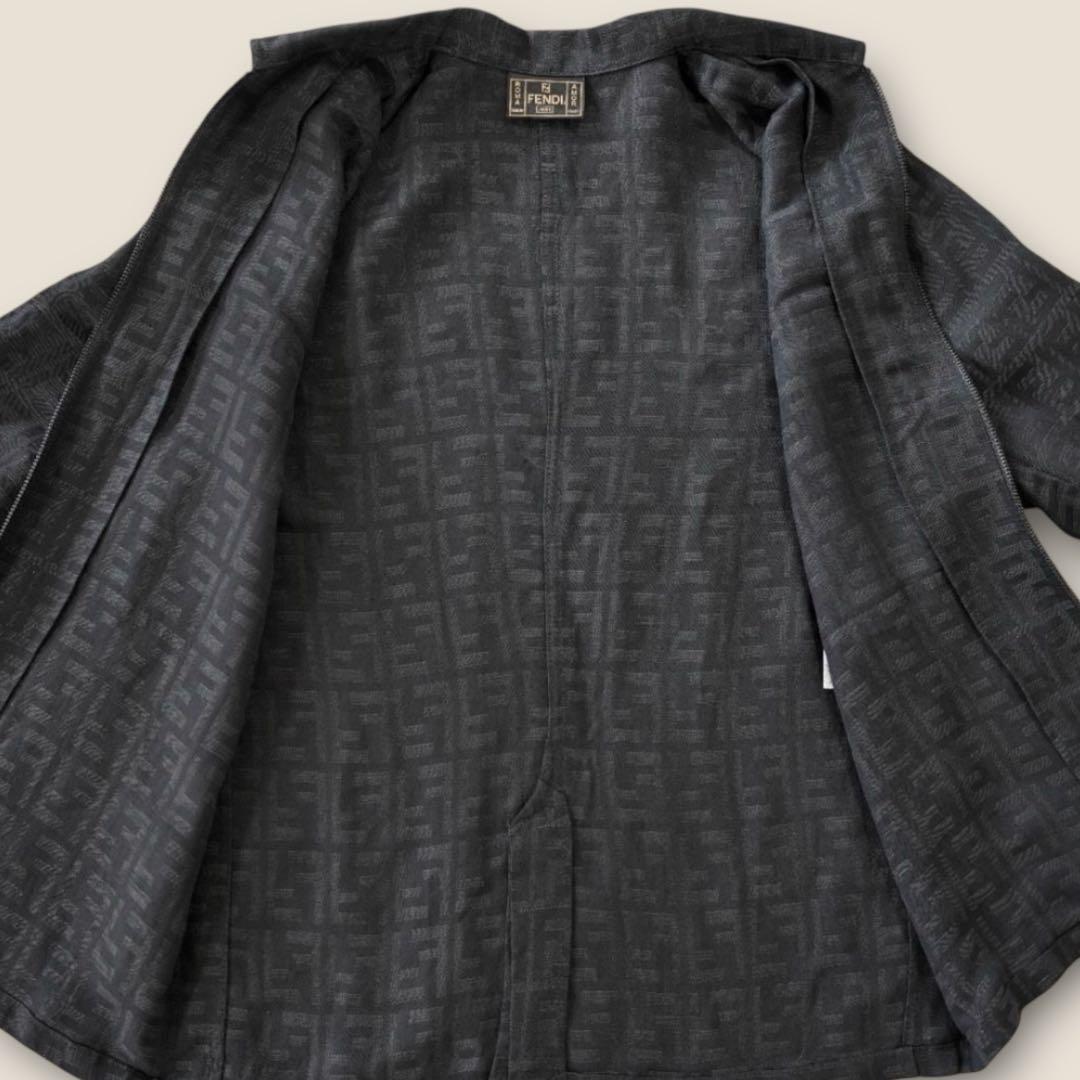 【新品】FENDI vintage スイングトップ　ジップジャケット　ズッカ柄