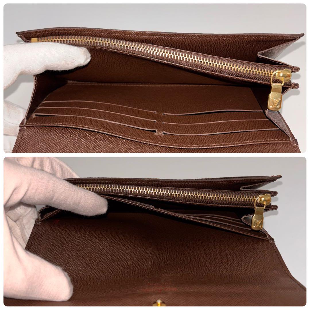 ✨鑑定済み✨ルイヴィトン✨10枚✨ポルトフォイユサラ✨ダミエ✨二つ折り財布