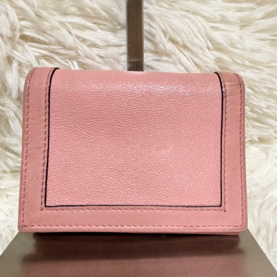 ✨現行 良品✨ GUCCI グッチ マーモント バンブー 三つ折り財布 ピンク