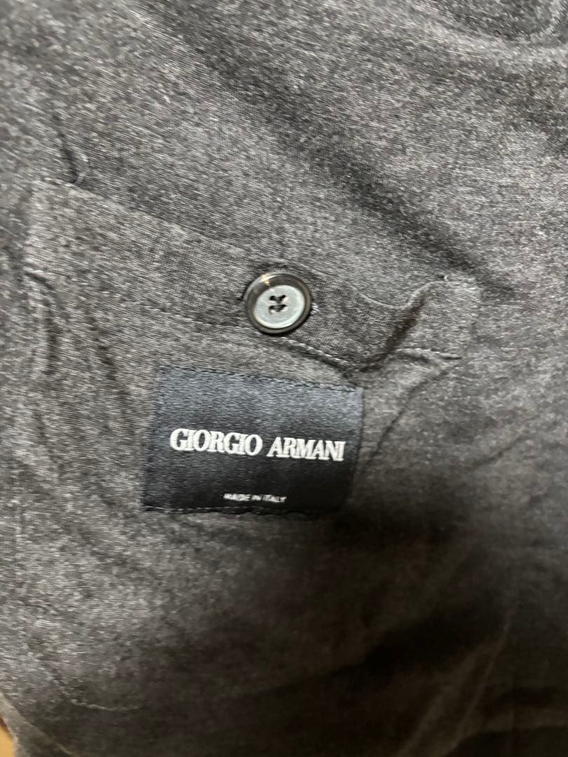 【美品】Giorgio Armani メンズブラック テーラードジャケット