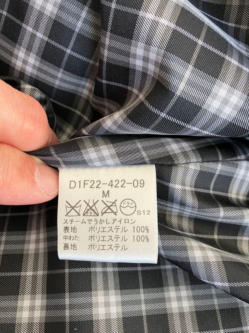 バーバリーブラックレーベル　モッズコート ファー付き